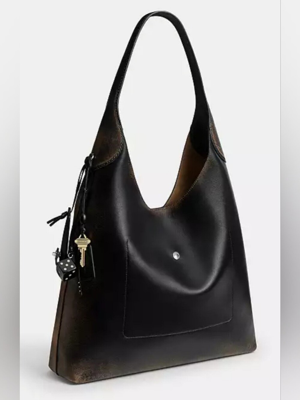 COACH Brooklyn 39 In Loved Leather *NO CHARMS, BAG ONLY* - Picture 8 of 11
